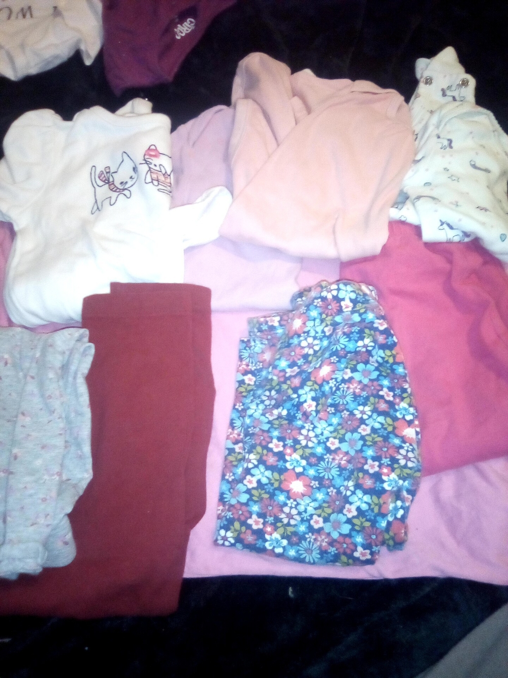 Carter's Girls' Multi-Color Floral and Solid Tops and Bottoms